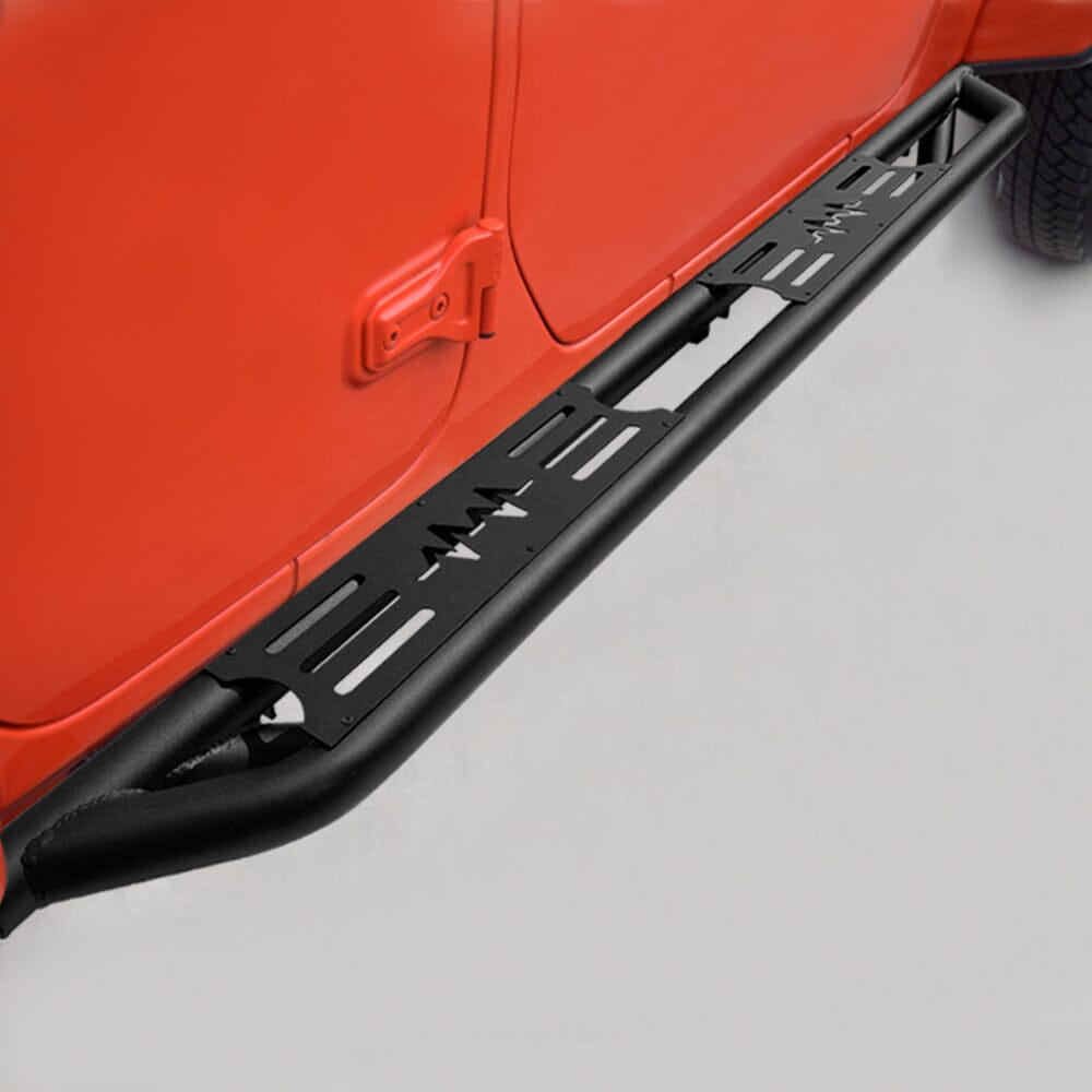 Side Step Bars-Lightning Style 4 Door for 18-23 Jeep Wrangler JL