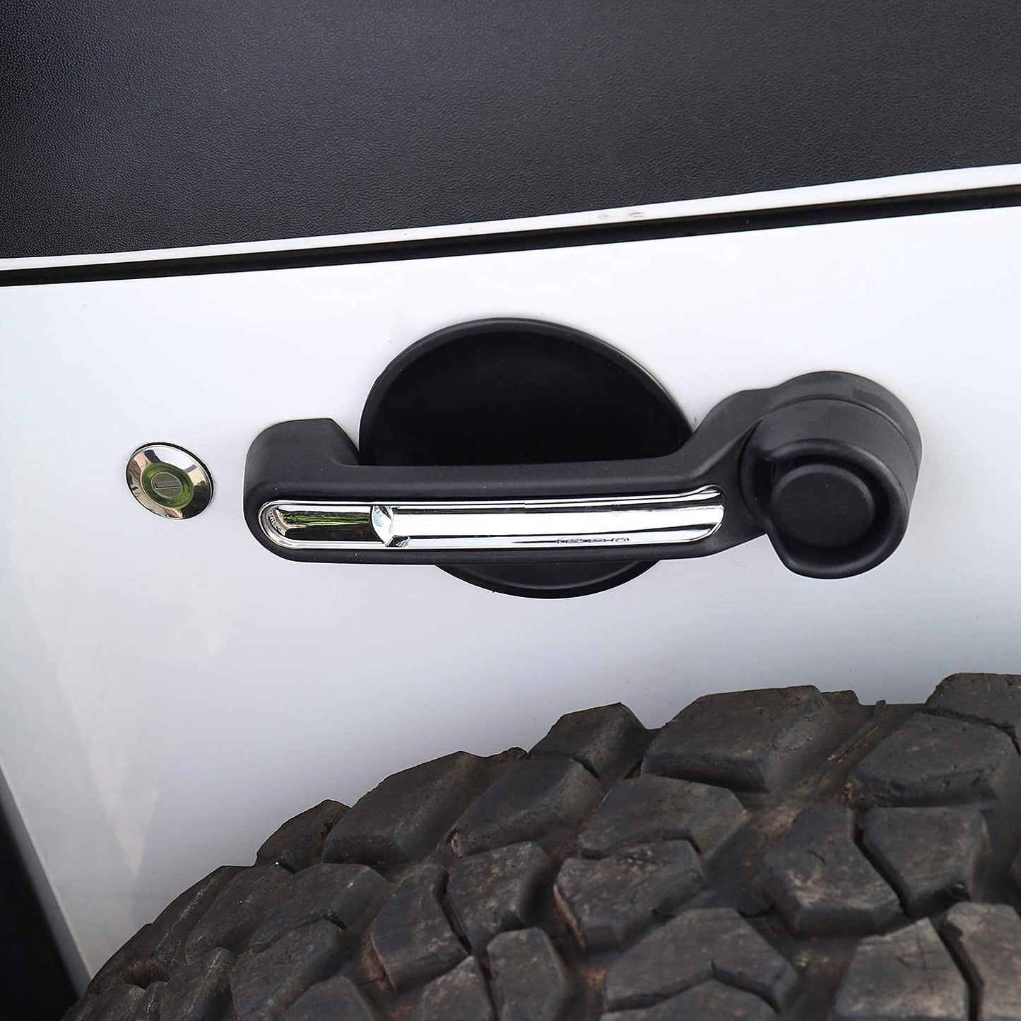 3 pcs Door Handle Recess Guards for 07-18 Jeep Wrangler JK丨Amoffroad