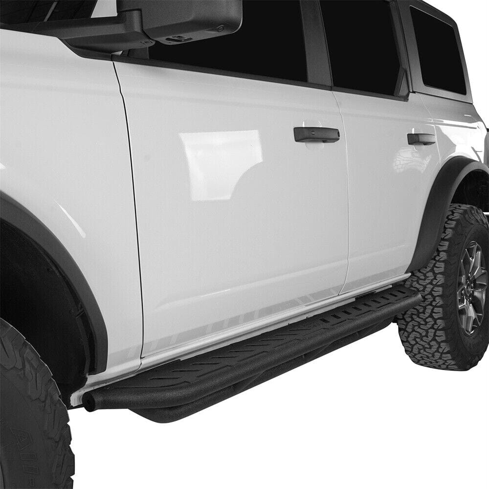 4-Door Steel Running Board Side Steps For 2021-2023 Ford Bronco