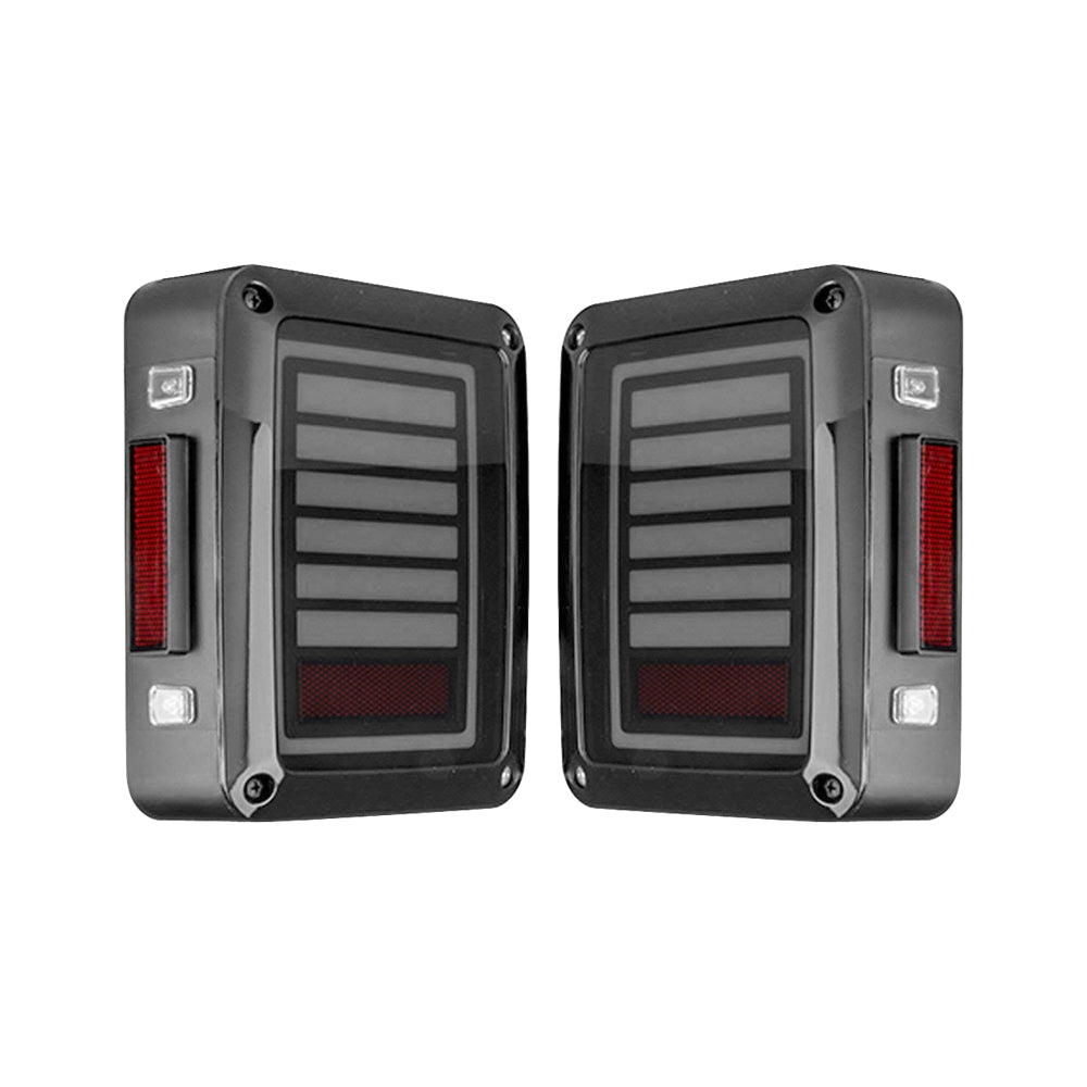 6 Bar Style LED Tail Lights for 07-18 Jeep Wrangler JK/JKU