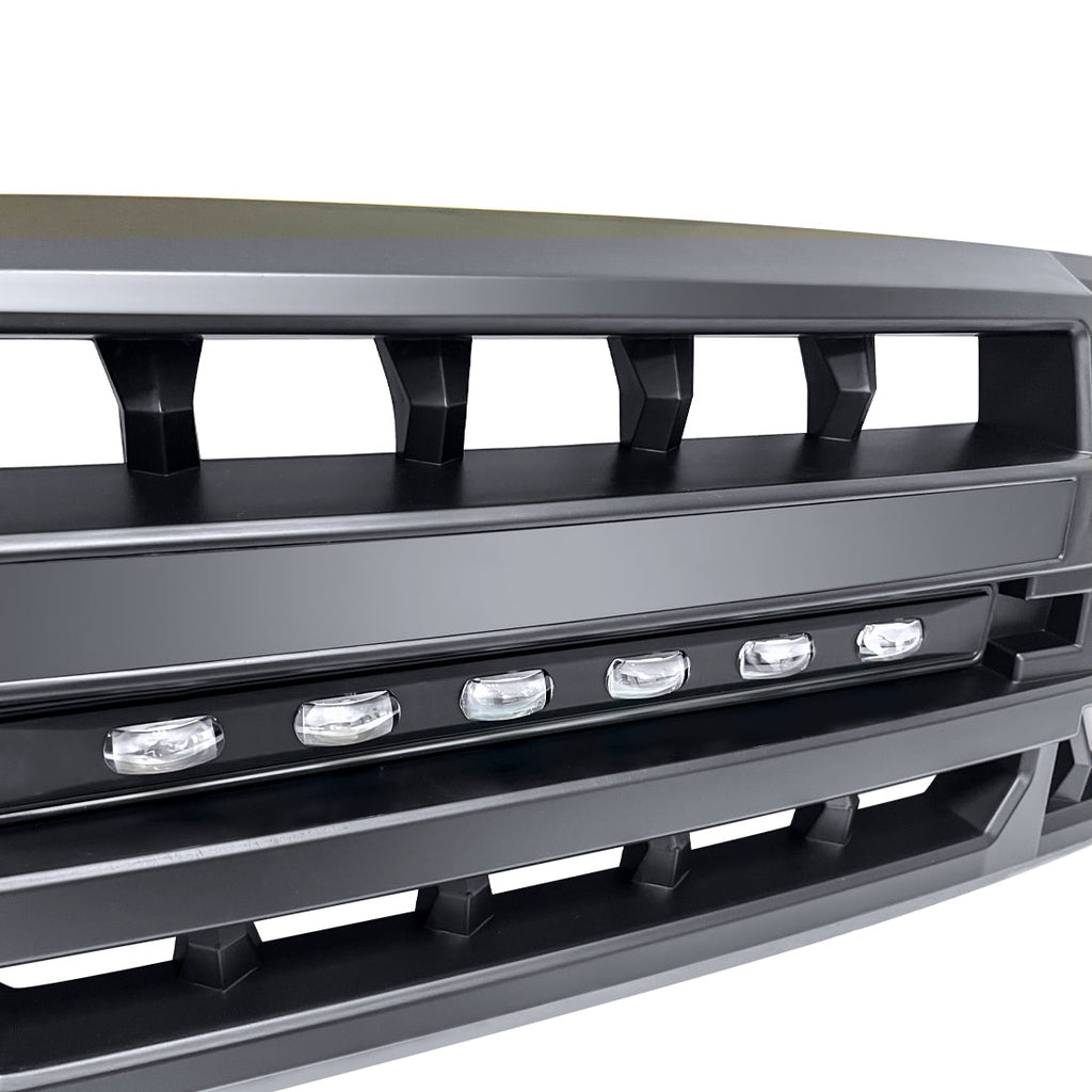 Armor Grille w/Off-Road Lights - Matte Black for 2004-2008 Ford F150