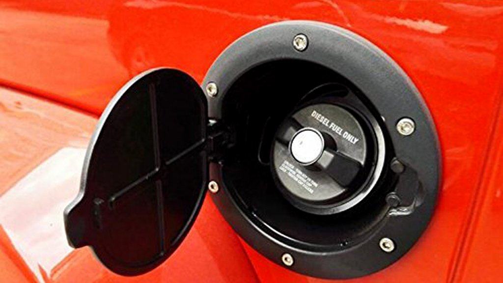 Jeep Wrangler Black Gas Fuel Tank Cover