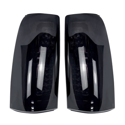 Black Smoked LED Tail Lights For 99-06 Chevy Silverado & 99- 02 GMC Sierra