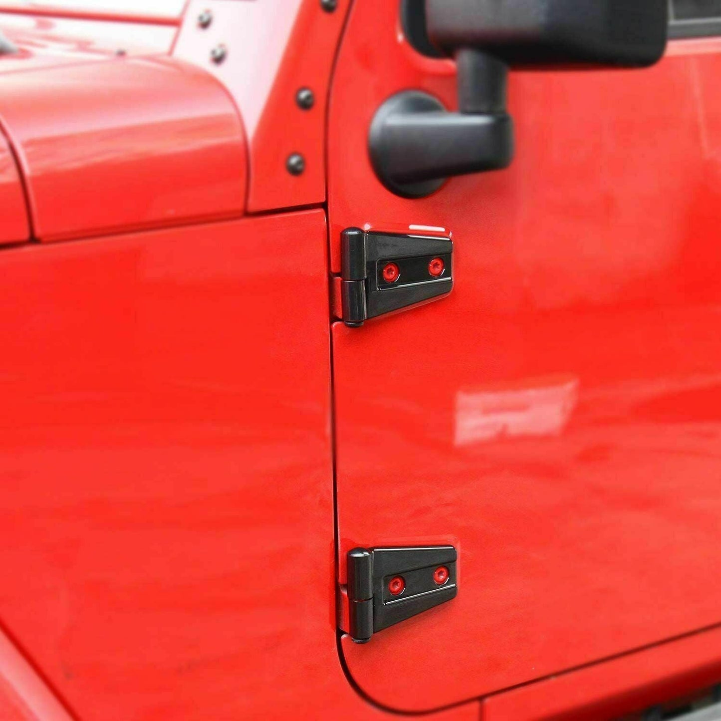 Door Hinge Cover Trim for 07-18 Jeep Wrangler JK JKU丨Amoffroad