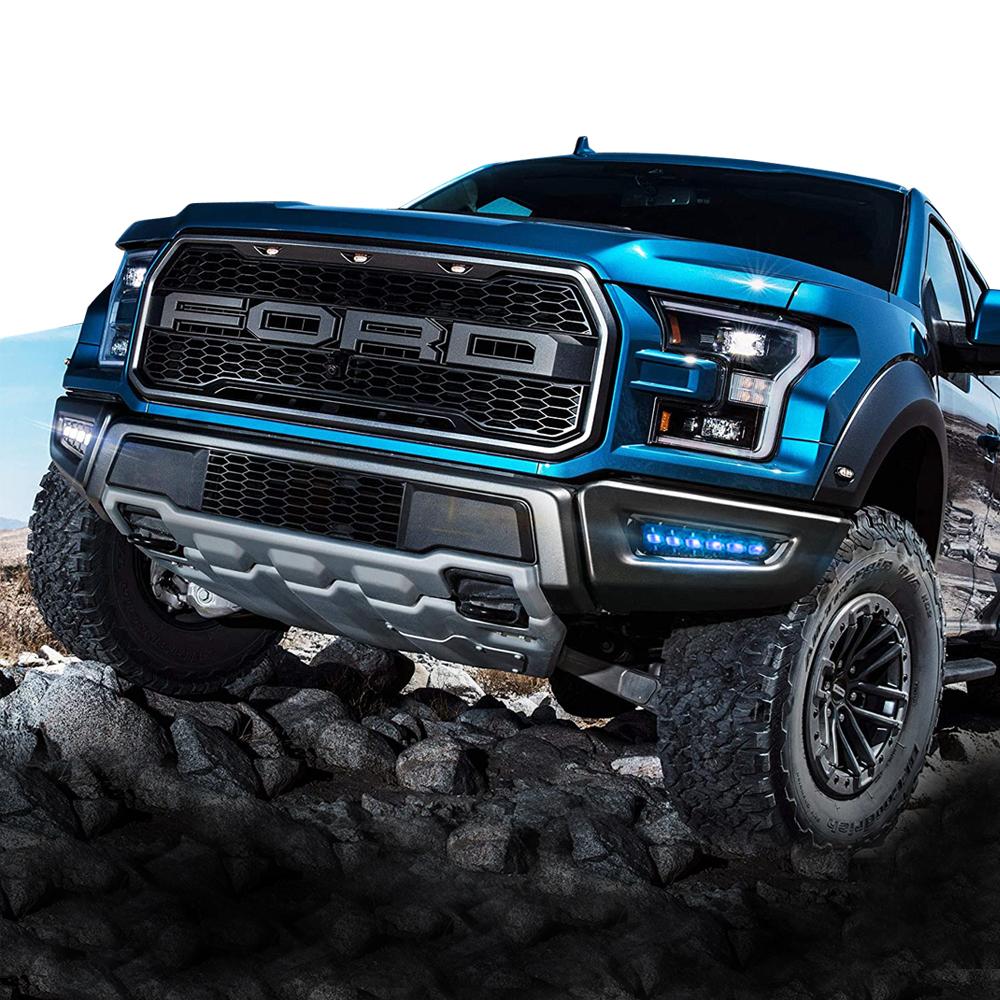 LED Daytime Running Light DRL Fog Lights for 2017-2020 Ford F150 Raptor
