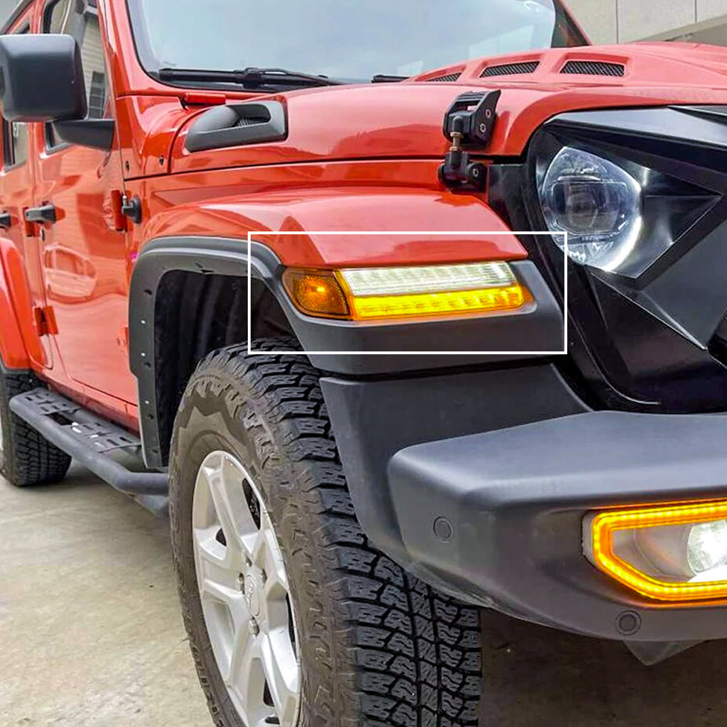 18-21 Jeep JL & JT LED Side Marker Lights & LED Fender Light Combo AMOFFROAD