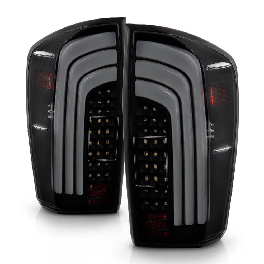 LED Tail Lights W/Sequential Tube Signal-Smoked Lens For 2016-2023