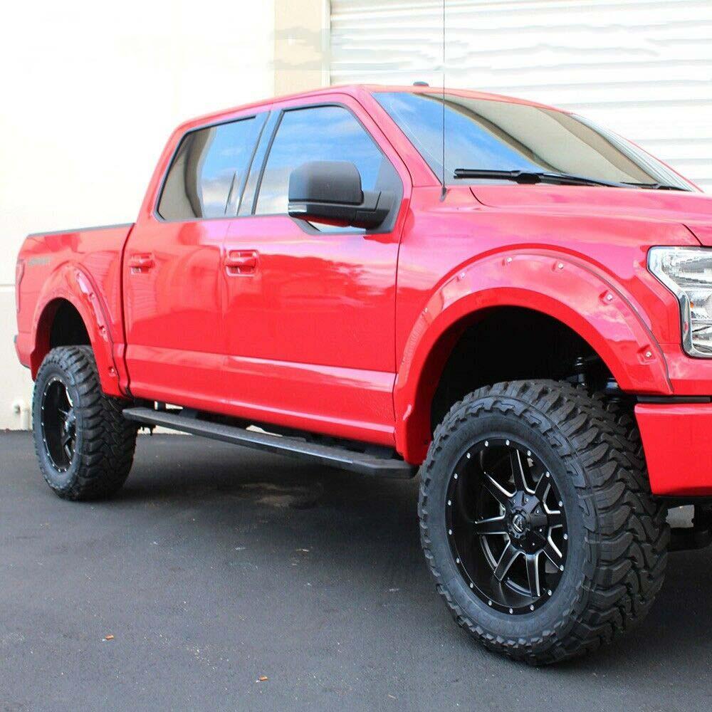 Offroad Pocket Rivet Style Black Wheel Fender Flares Cover For 09-14 F150