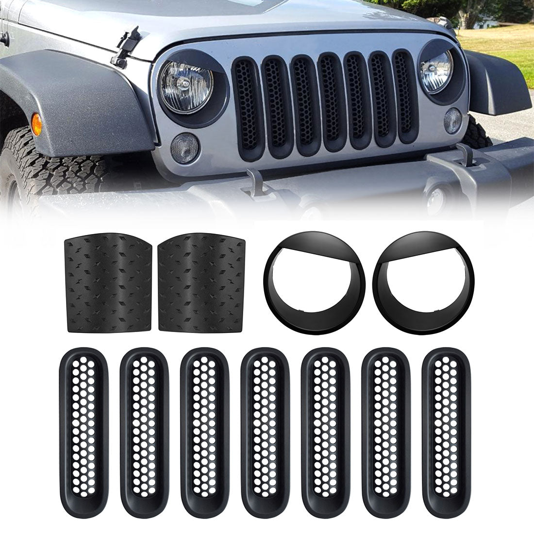 Jeep jk online grill clips