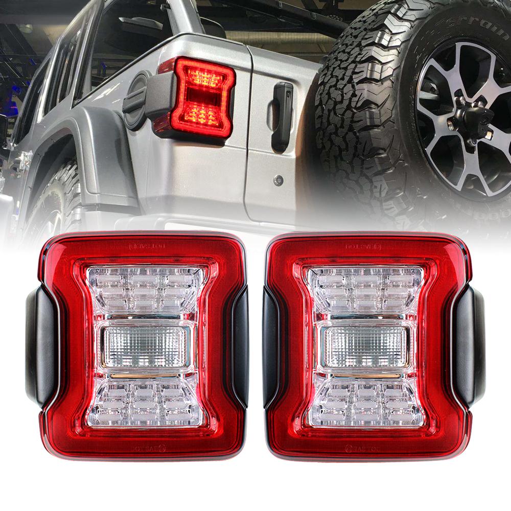 JK to JL Conversion Tail Lights - Red for 07-18 JEEP WRANGLER JK/ JKU