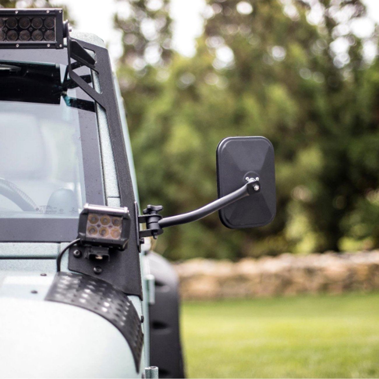 Jeep Wrangler Rectangular Side Mirrors