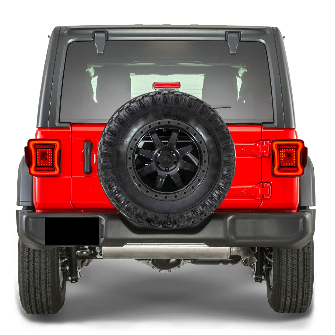 Red Cover Tunnel Tail light for 07-18 Jeep Wrangler JK/JKU丨Amoffroad