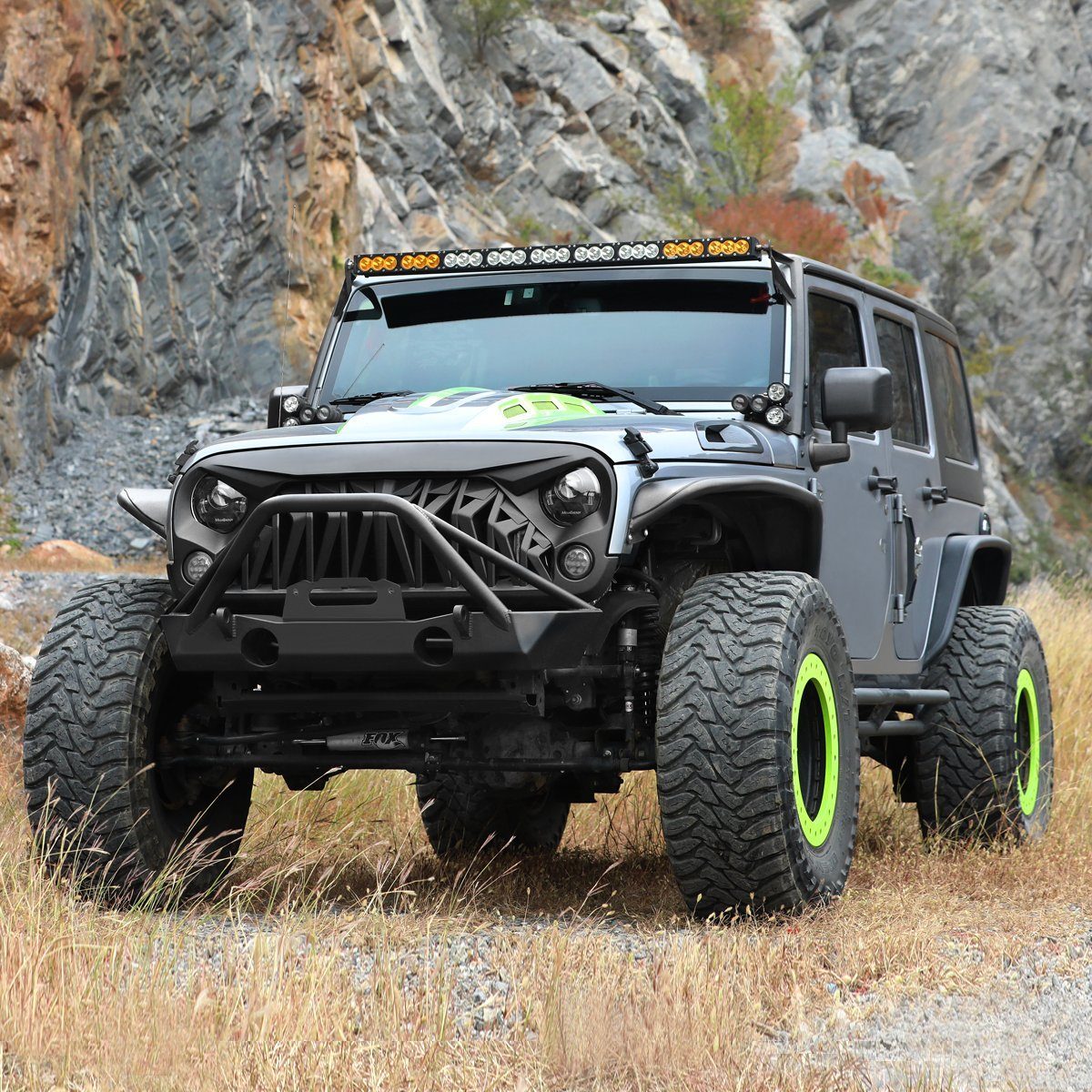 Shark Grille - Matte Black for 07-18 Wrangler JK | In Stock On May 30