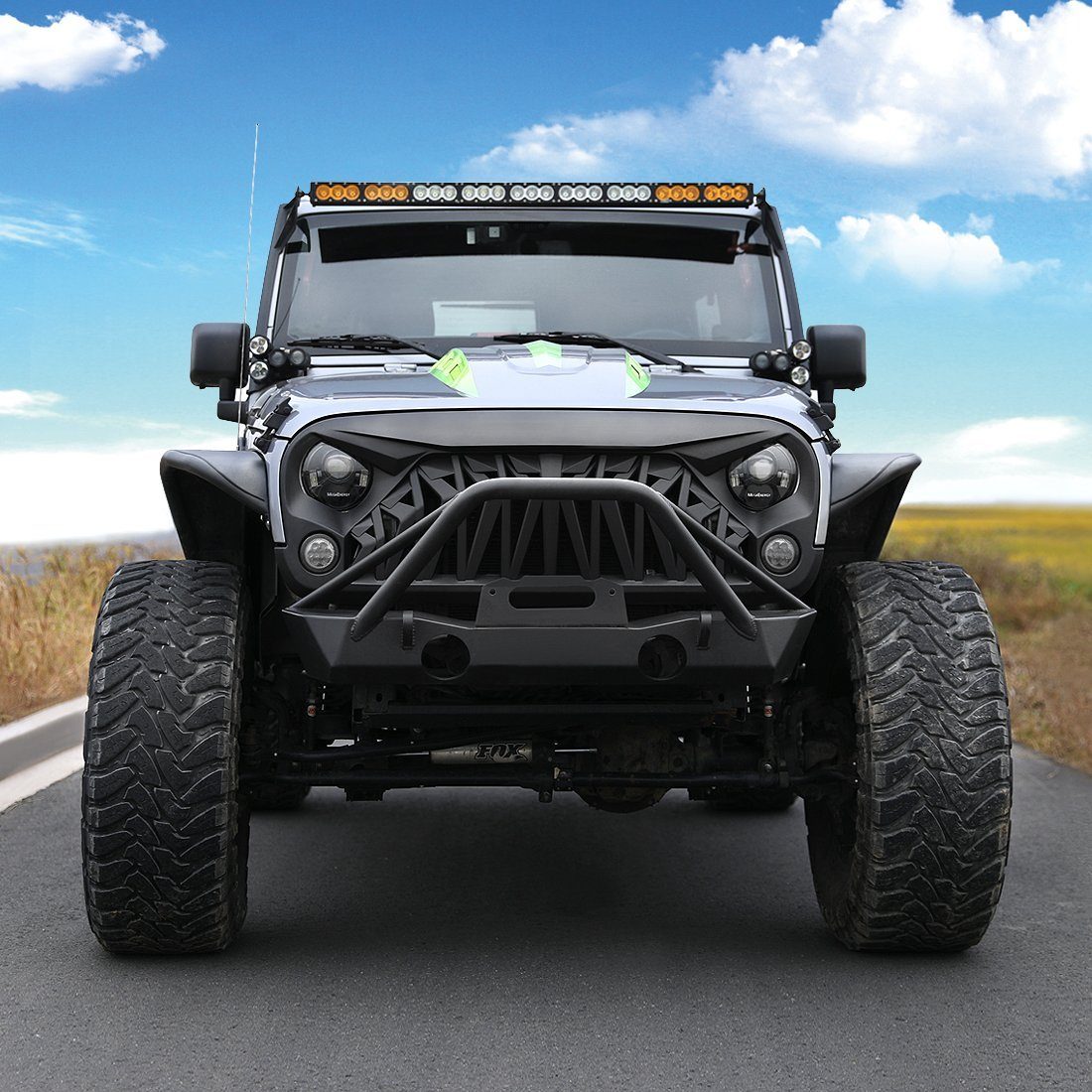 Shark Grille - Matte Black for 07-18 Wrangler JK | In Stock On May 30