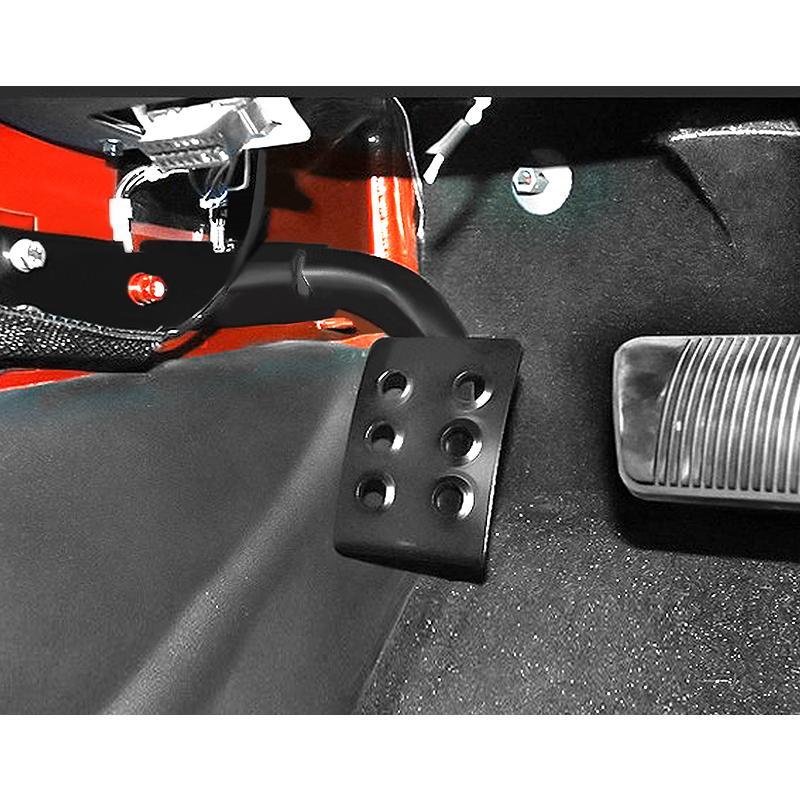 jeep pedal Steel Left Side Foot Pedals Pegs for 07-18 Jeep Wrangler JK/ JKU