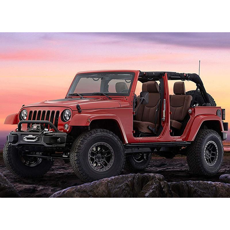 Jeep Wrangler Textured Black Adventure Mirrors
