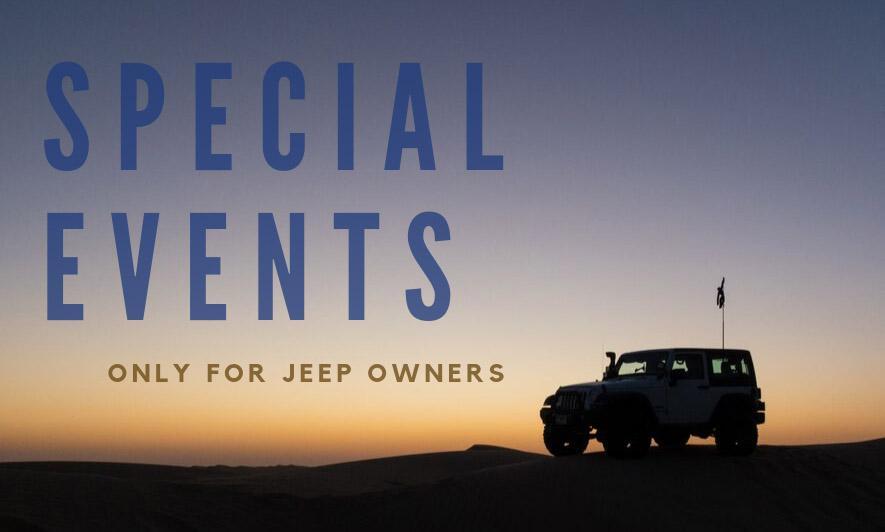 Special Events Only for Jeep Owners