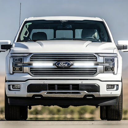 LED Grille Lights w/ Sequential Turn Signal For 2024+ Ford F-150 King Ranch/Platinum | Amoffroad