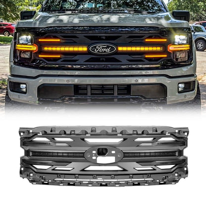 Armor Grille - Matte Black For 24+ Ford F150 XLT / STX | Amoffroad