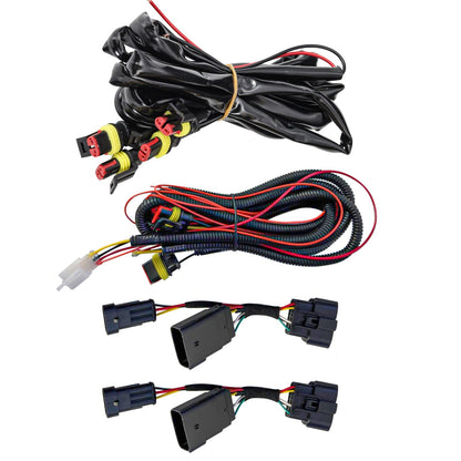 Armor Grille w/ DRL, Amber Lights & OEM Emblem Hole - Matte Black For 24+ Ford F150 Tremor | Amoffroad