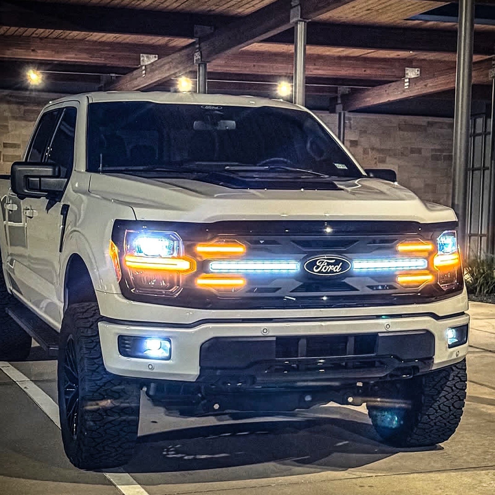 Armor Grille - Matte Black For 24+ Ford F150 XLT / STX | Amoffroad