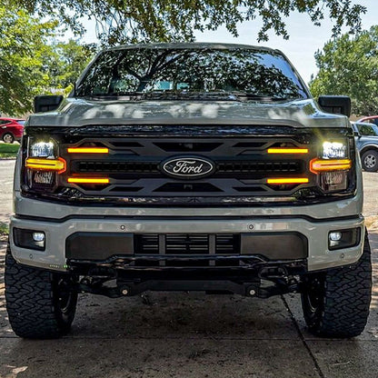 Armor Grille - Matte Black For 24+ Ford F150 XLT / STX