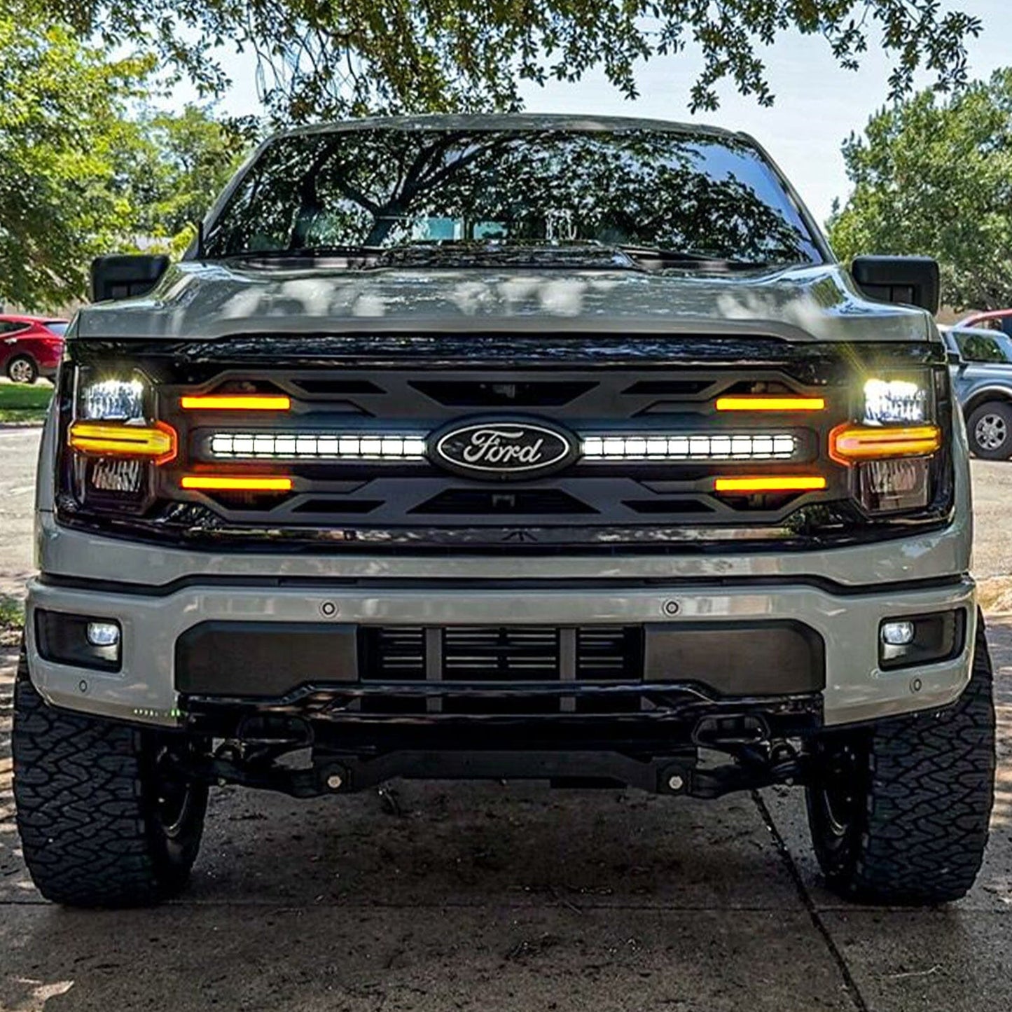 Armor Grille - Matte Black For 24+ Ford F150 XLT / STX