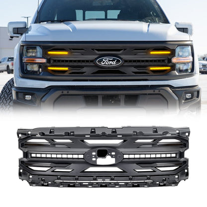 Armor Grille - Matte Black For 24+ Ford F150 XLT / STX