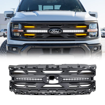 Armor Grille - Matte Black For 24+ Ford F150 XLT / STX