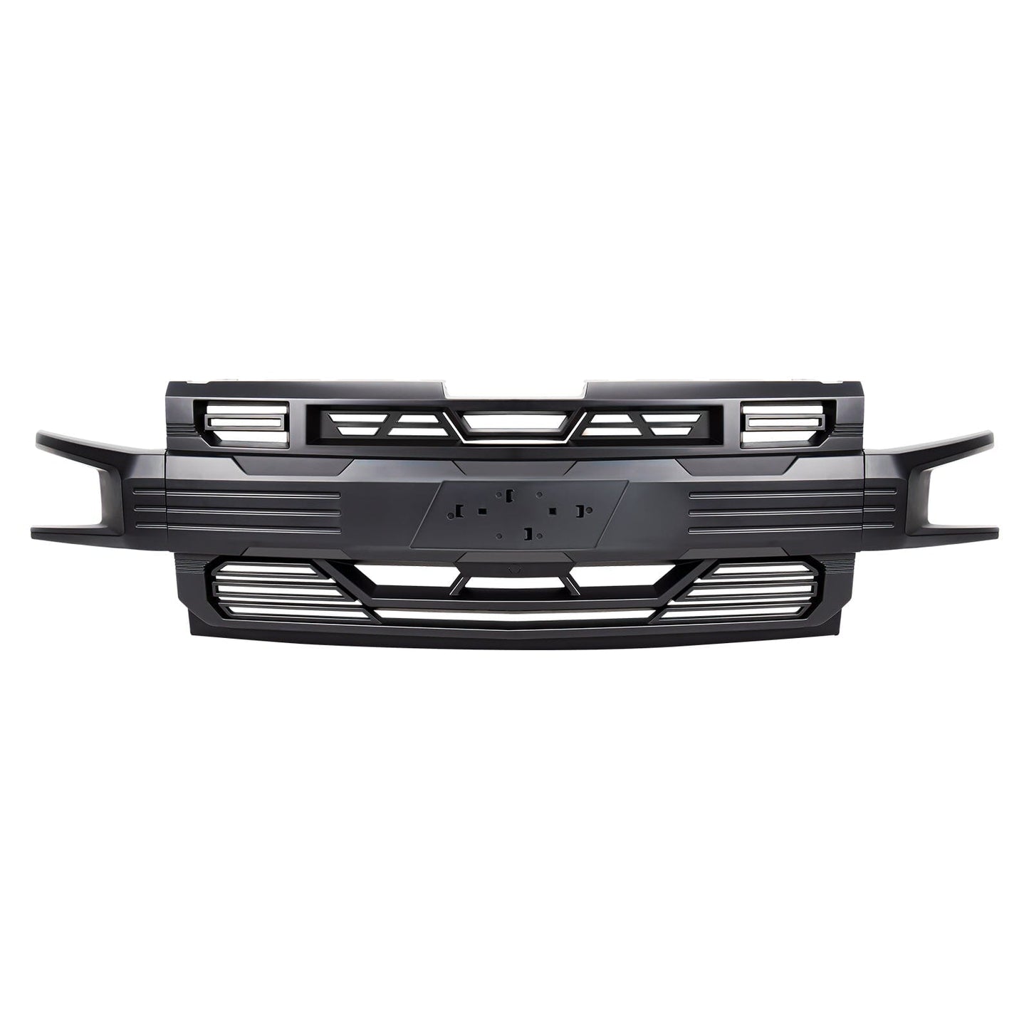 Armor Grille W/ Emblem Holder - Matte Black For 2019-2021 Chevy Silverado 1500|Amoffroad