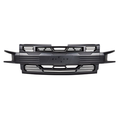 Armor Grille W/ Emblem Holder - Matte Black For 2019-2021 Chevy Silverado 1500|Amoffroad