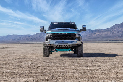 ZR2 Style Grille W/ Off-Road & Amber Lights - Matte Black For 2022-2024 Chevy Silverado 1500 (Not Fit ZR2) | Amoffroad