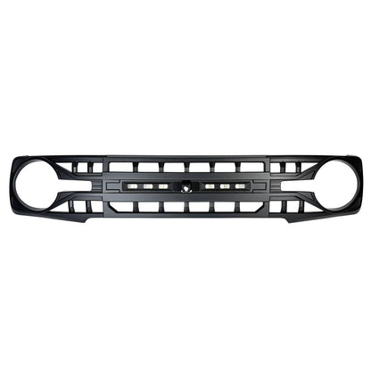 Armor Grille W/ Off-Road Lights & Camera Bracket - Matte Black For 21+ Ford Bronco | Amoffroad