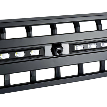 Armor Grille W/ Off-Road Lights & Camera Bracket - Matte Black For 21+ Ford Bronco | Amoffroad