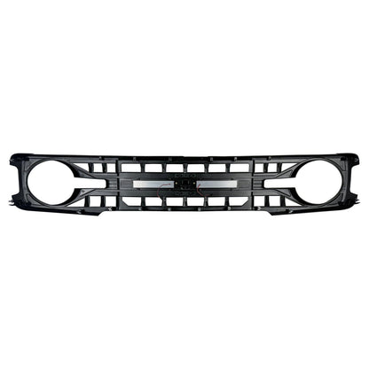 Armor Grille W/ Off-Road Lights & Camera Bracket - Matte Black For 21+ Ford Bronco | Amoffroad
