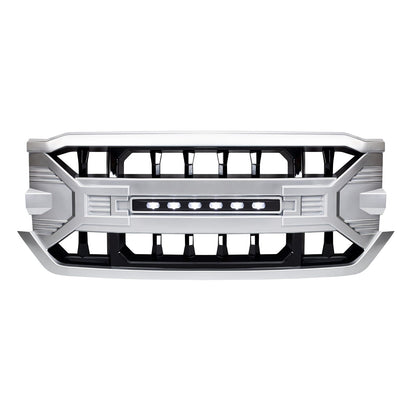 Armor Grille W/OFF-ROAD Lights - Chrome For 16-19 Silverado 1500| Amoffroad