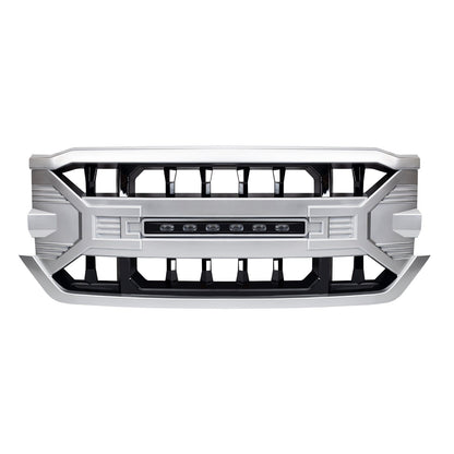 Armor Grille W/OFF-ROAD Lights - Chrome For 16-19 Silverado 1500| Amoffroad