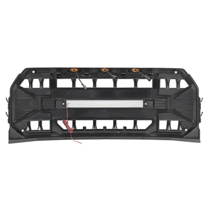 Armor Grille W/Off-Road Lights- Glossy Black For 2015-2017 Ford F150| Amoffroad