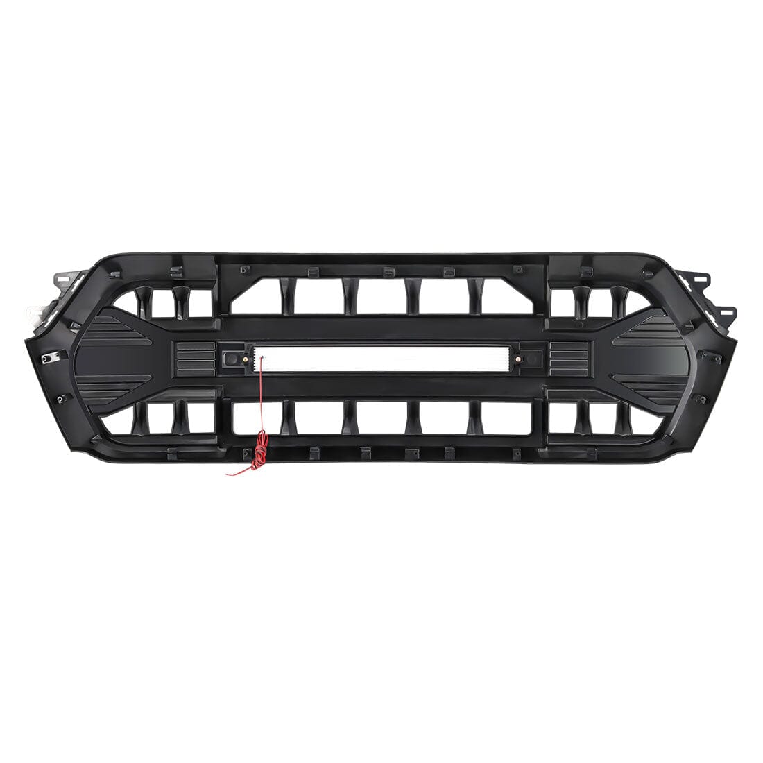 Armor Grille W/Off-Road Lights-Glossy Black For 2019-2024 Dodge Ram 1500 | Amoffroad