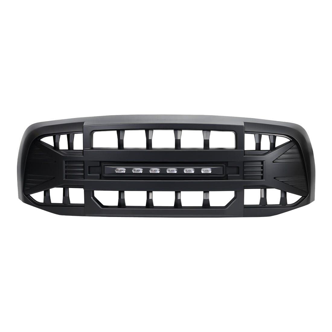 Armor Grille W/Off-Road Lights-Matte Black For 2006-2008 Dodge Ram 1500|Amoffroad