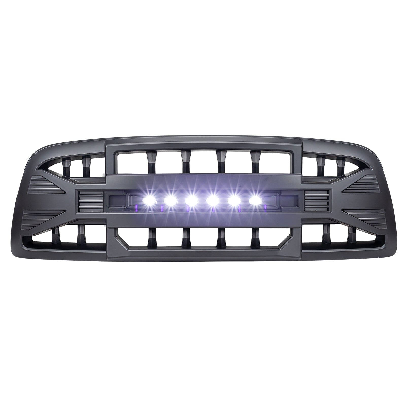 Armor Grille W/Off-Road Lights-Matte Black For 2009-2012 Dodge Ram 1500| Amoffroad