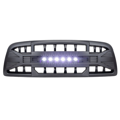 Armor Grille W/Off-Road Lights-Matte Black For 2009-2012 Dodge Ram 1500| Amoffroad