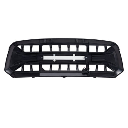 ARMOR Grille W/Off-Road Lights-Matte Black For 2013-2018 Dodge Ram 1500 |Amoffroad