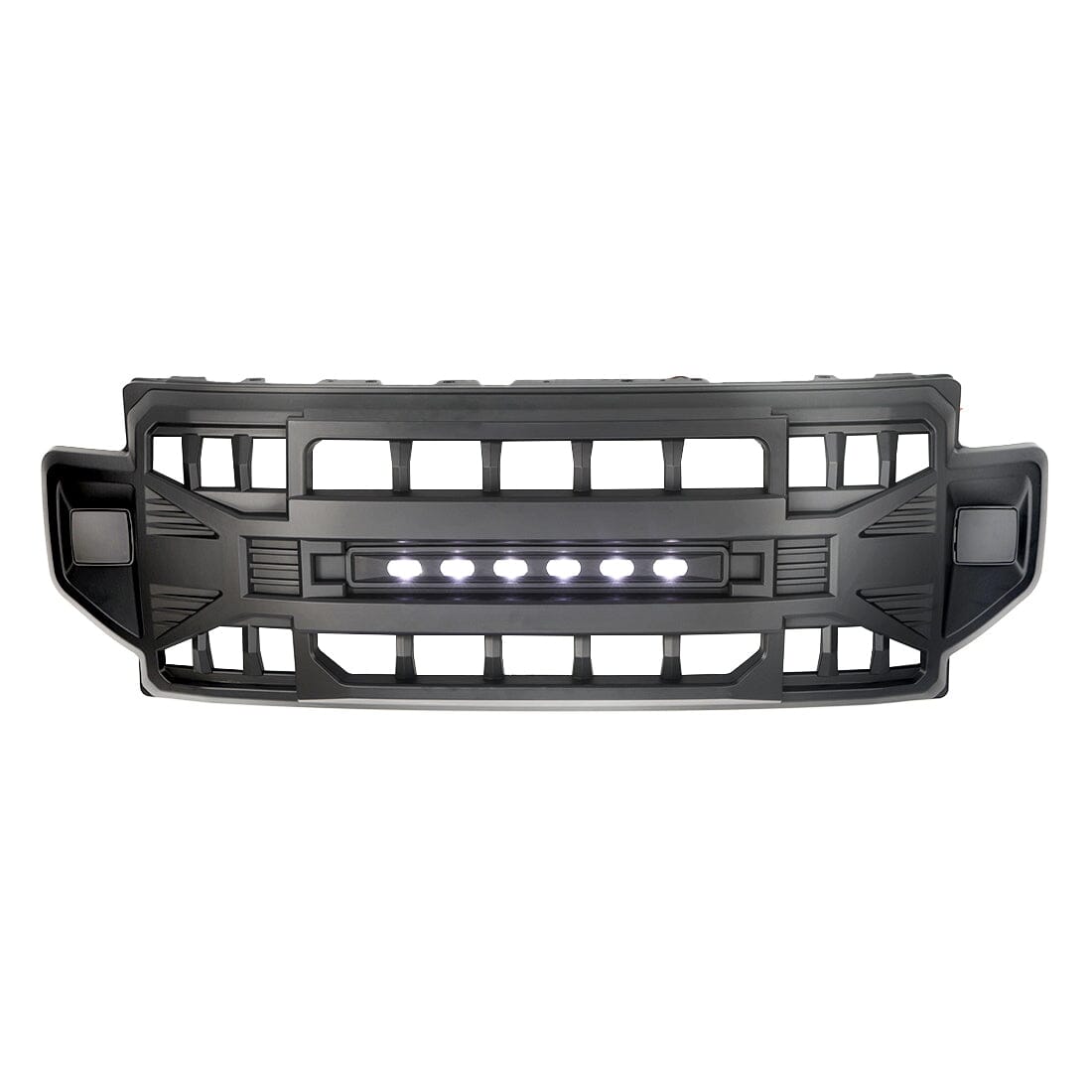 Armor Grille W/Off-Road Lights - Matte Black For 2020-2022 Ford F250/350| Amoffroad