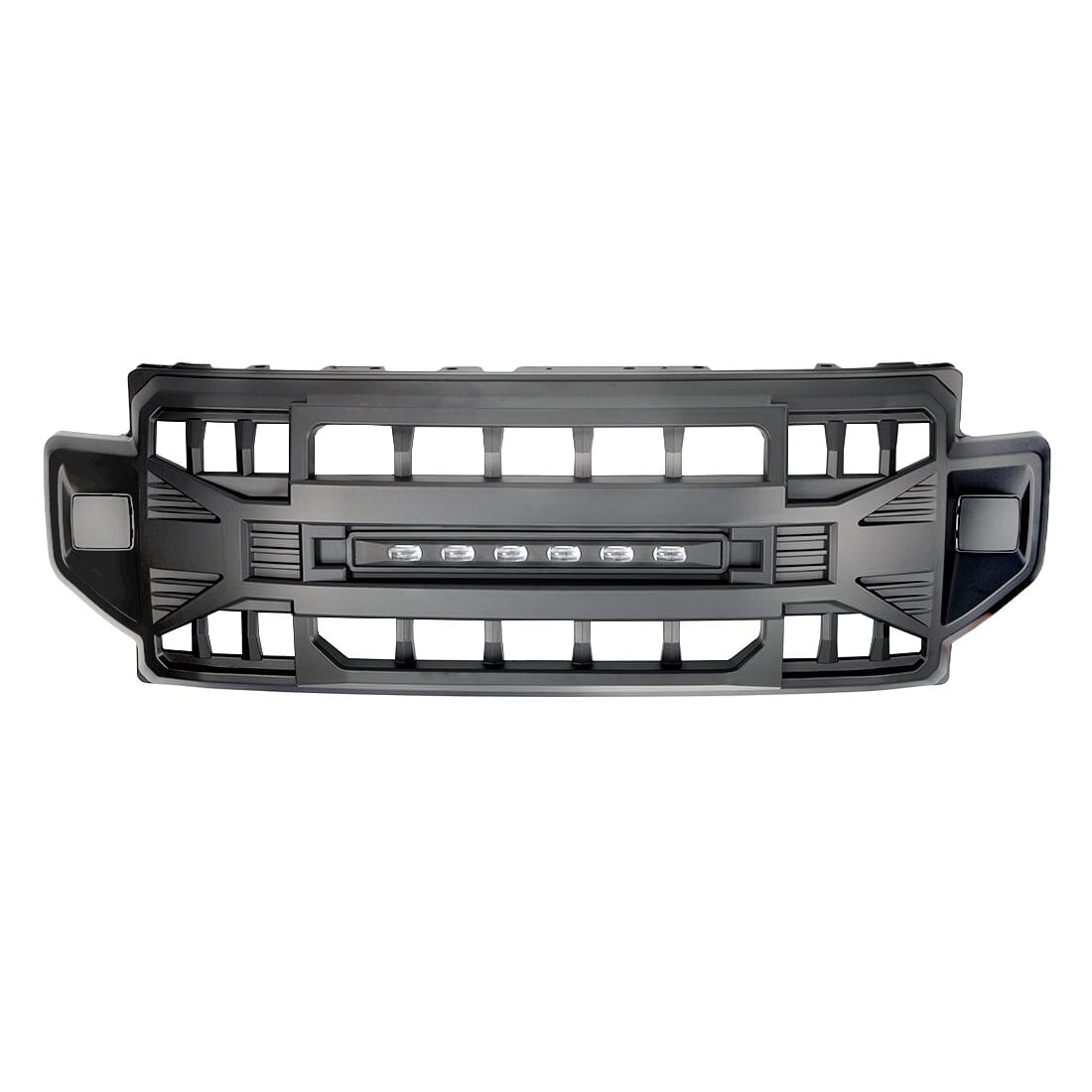 Armor Grille W/Off-Road Lights - Matte Black For 2020-2022 Ford F250/350| Amoffroad