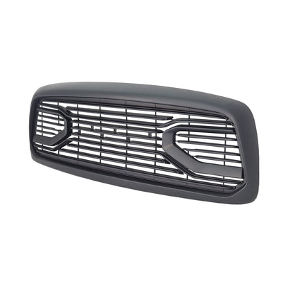 Big Horn Style Front Grille W/Amber-Matte Black For 2002-2005 Dodge Ram 1500| Amoffroad