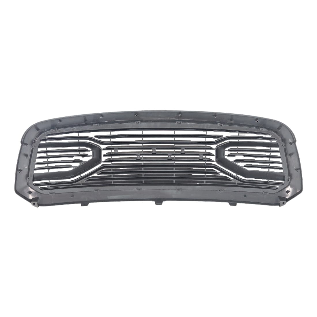 Big Horn Style Front Grille W/Amber-Matte Black For 2013-2018 Dodge Ram 1500 | American Modified