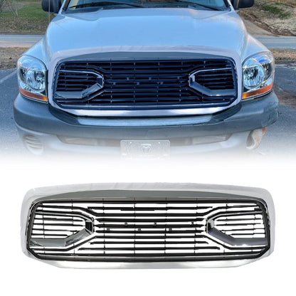 Chrome Big Horn Style Front Grille For 2006-2008 Dodge Ram 1500|Amoffroad