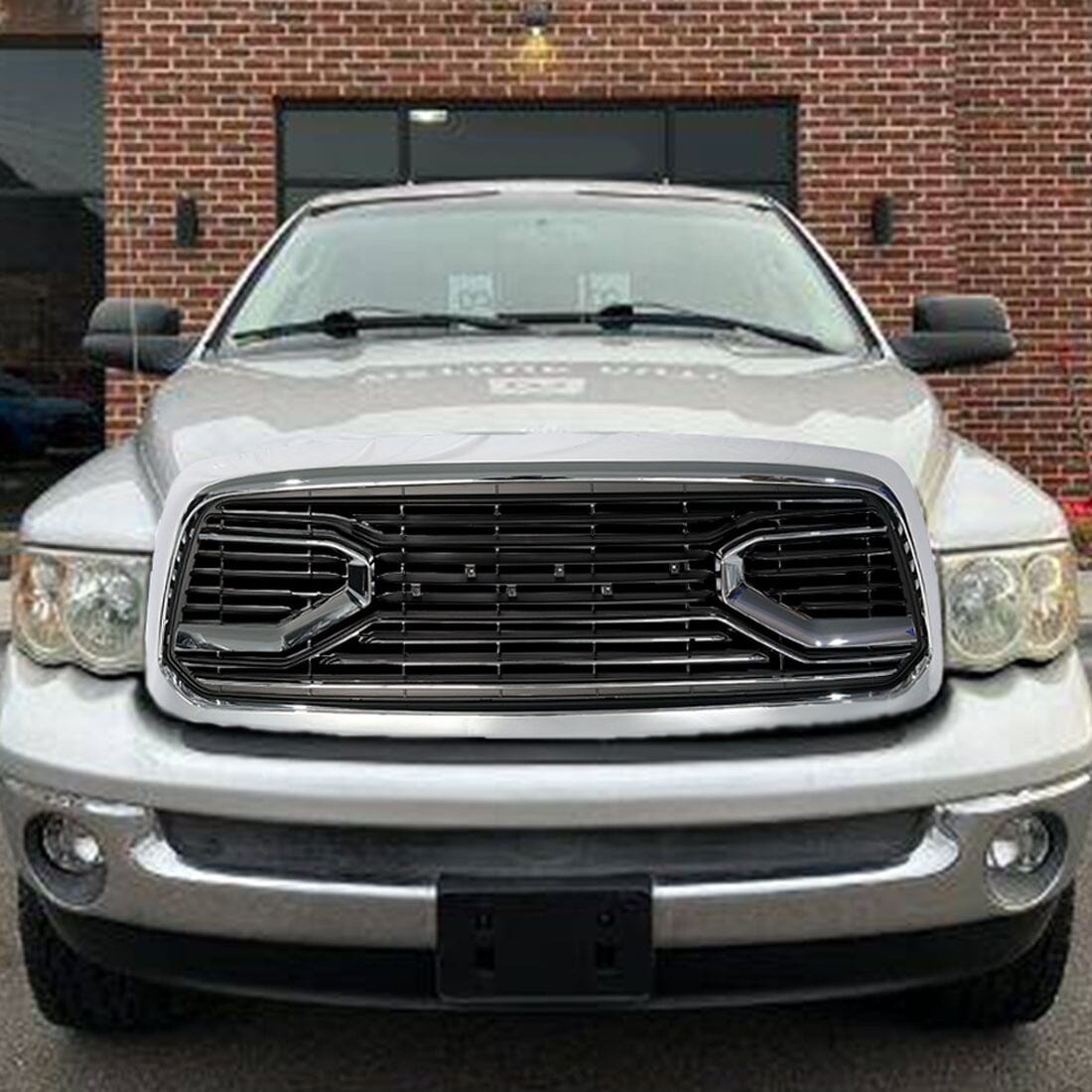 Chrome Big Horn Style Front Grille For 2013-2018 Dodge Ram 1500 | Amoffroad