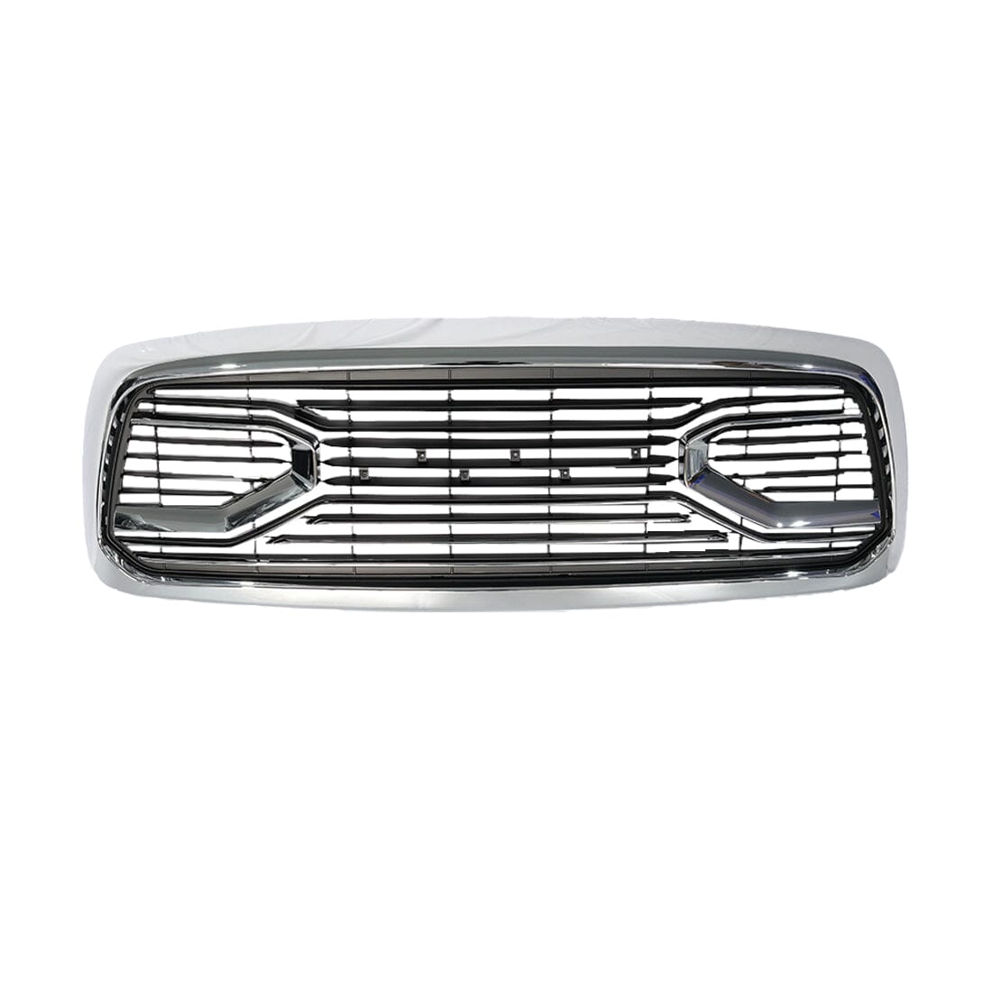 Chrome Big Horn Style Front Grille W/Amber For 2002-2005 Dodge Ram 1500| Amoffroad